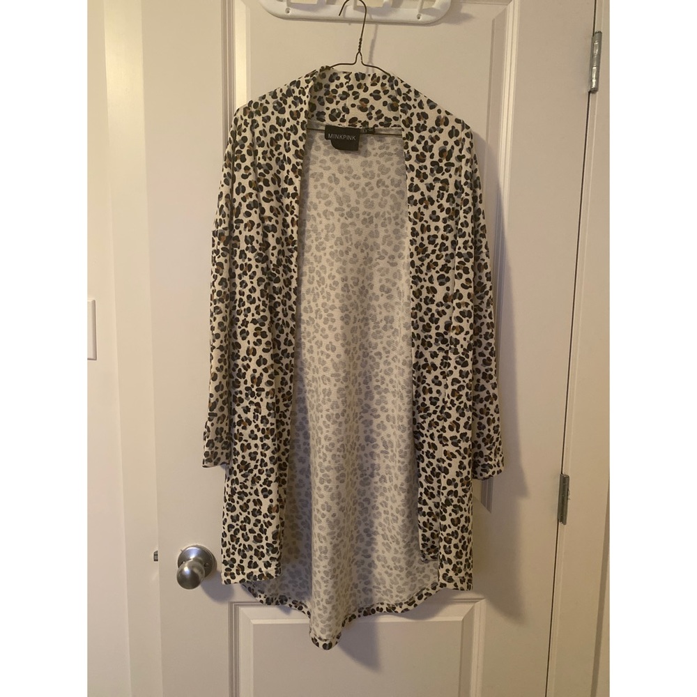 Mink Pink Cheetah Print Cardigan